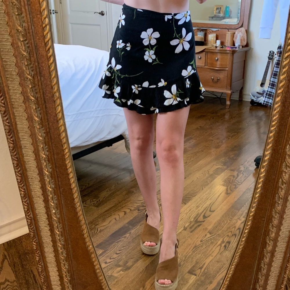 Urban Outfitters Kimchi Blue Floral Mini Skirt